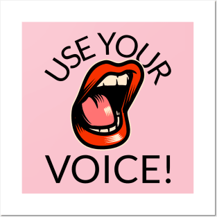 Use Your Voice Feminist Feminism womens rights Posters and Art